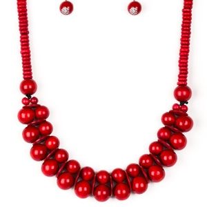 Caribbean Cover Girl - Red Paparazzi Necklace